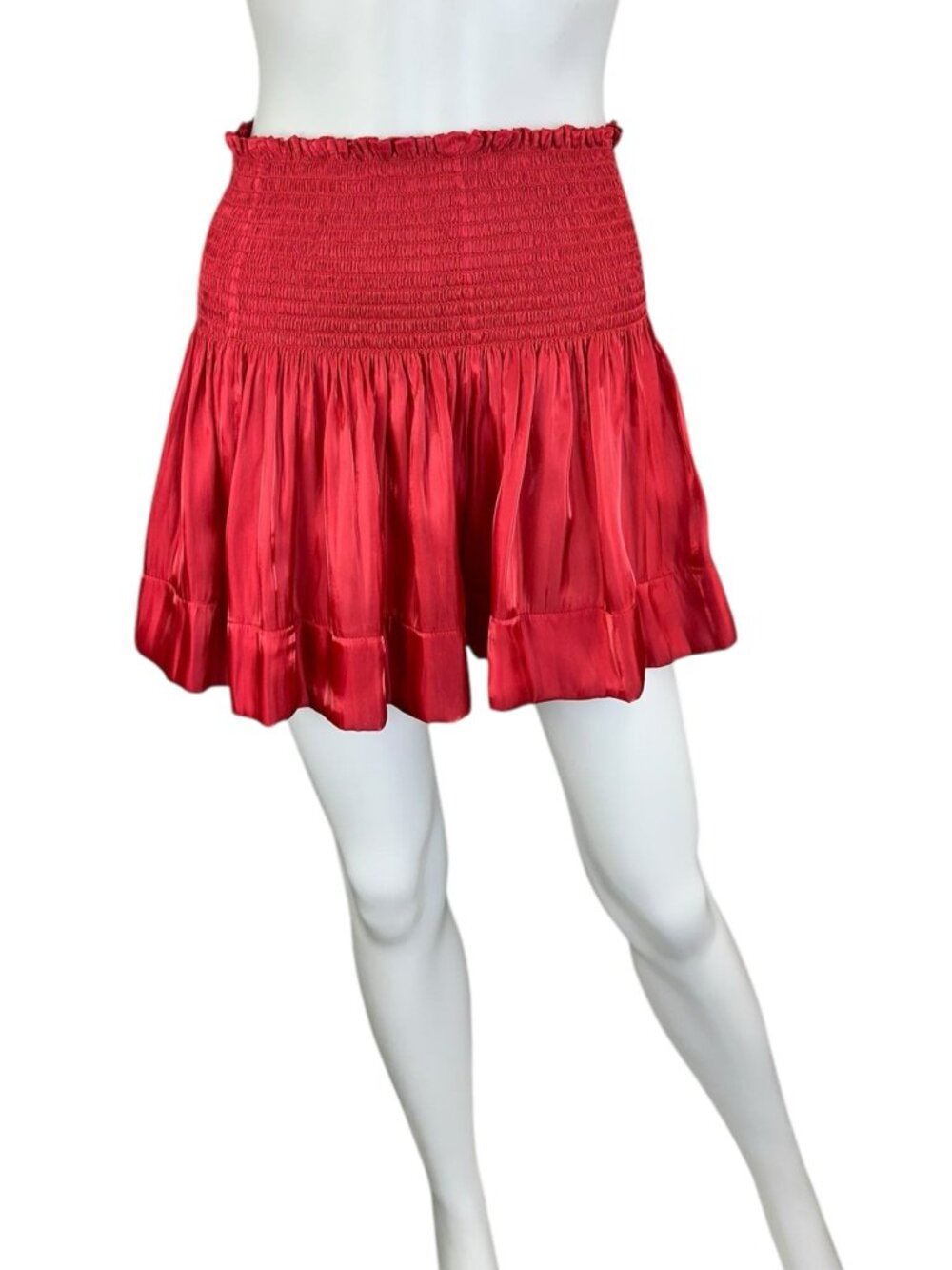 KOCH Red Satin Erica Skorts Size S